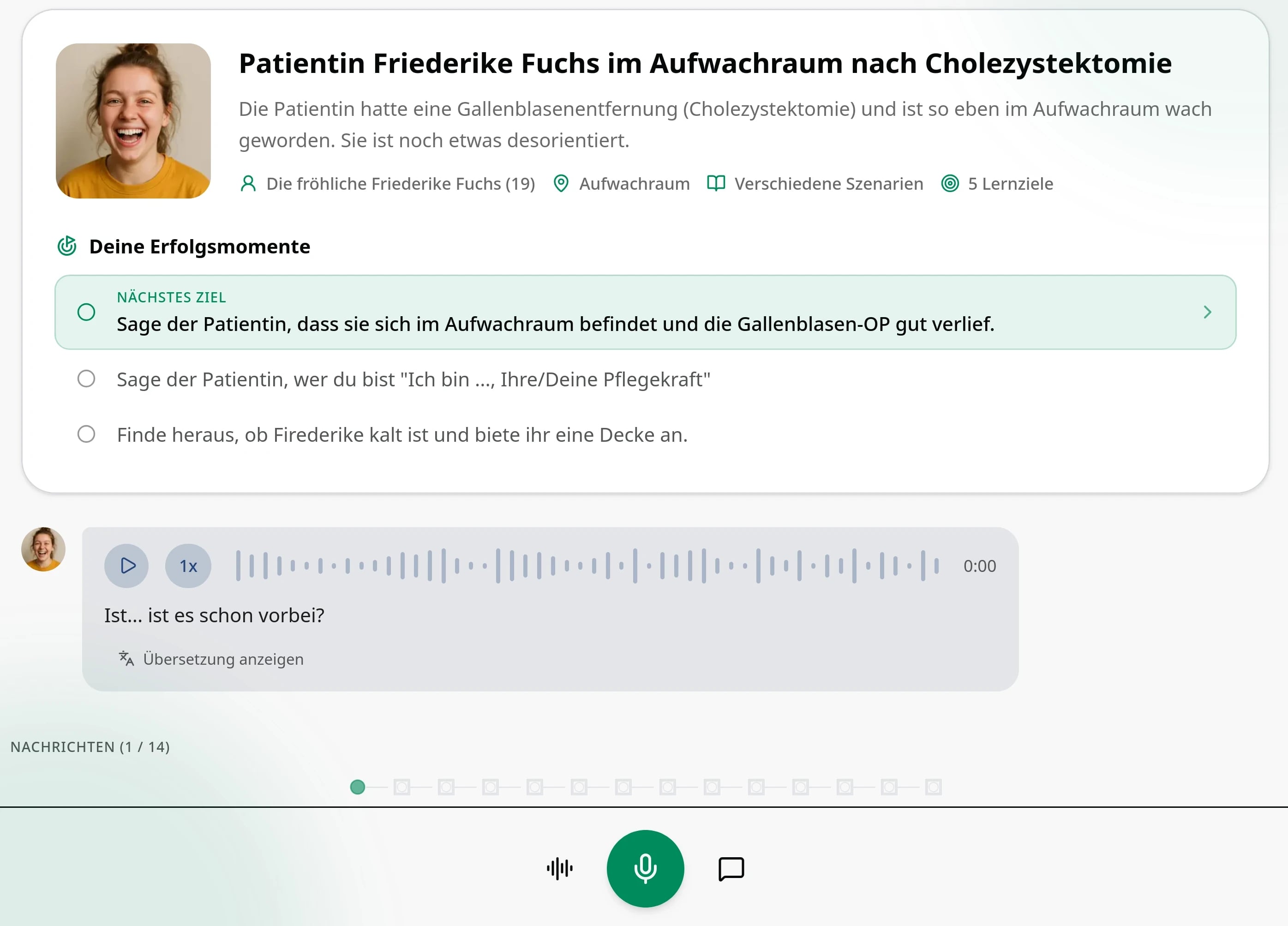 Oreq.io: Übungsgespräch auf Deutsch – „Ich möchte in Deutschland als Pflegekraft arbeiten.“